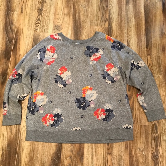 Old Navy Tops - Old Navy Floral Sweatshirt XXL